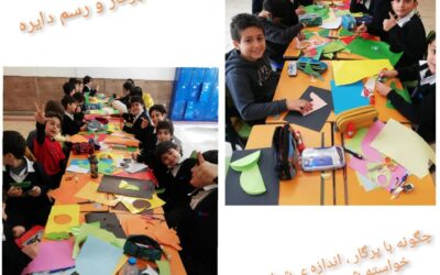 آشنایی با پرگار و رسم دایره – دبستان پسرانه
