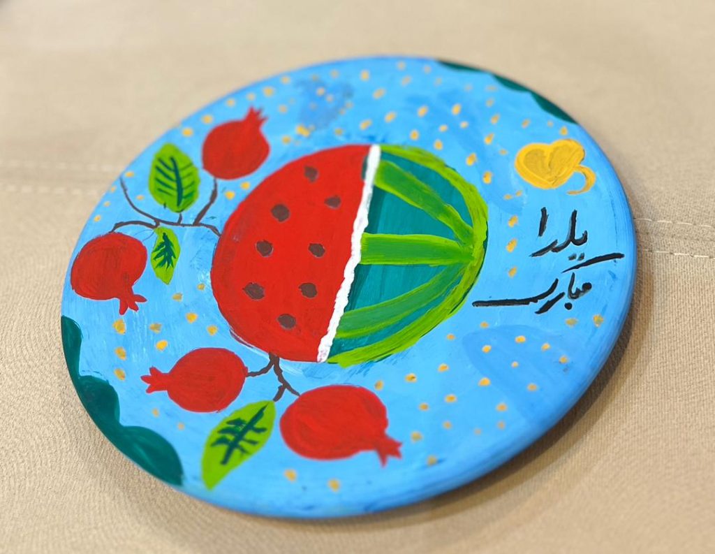 آثار هنری دانش‌آموزان به مناسبت یلدا