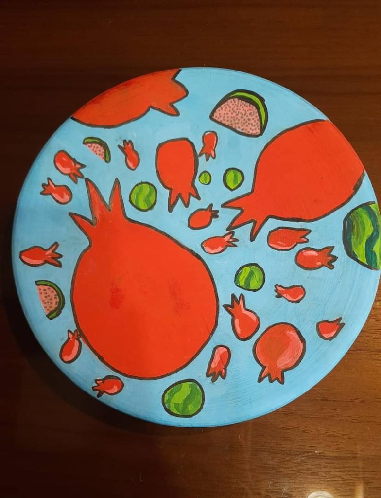 آثار هنری دانش‌آموزان به مناسبت یلدا