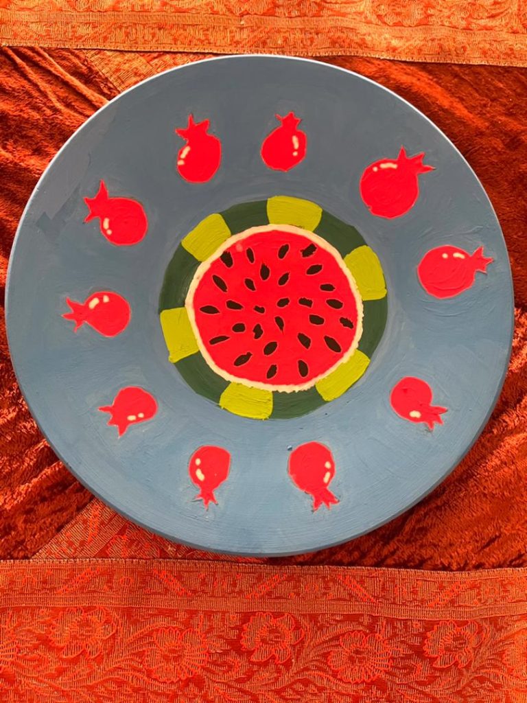 آثار هنری دانش‌آموزان به مناسبت یلدا