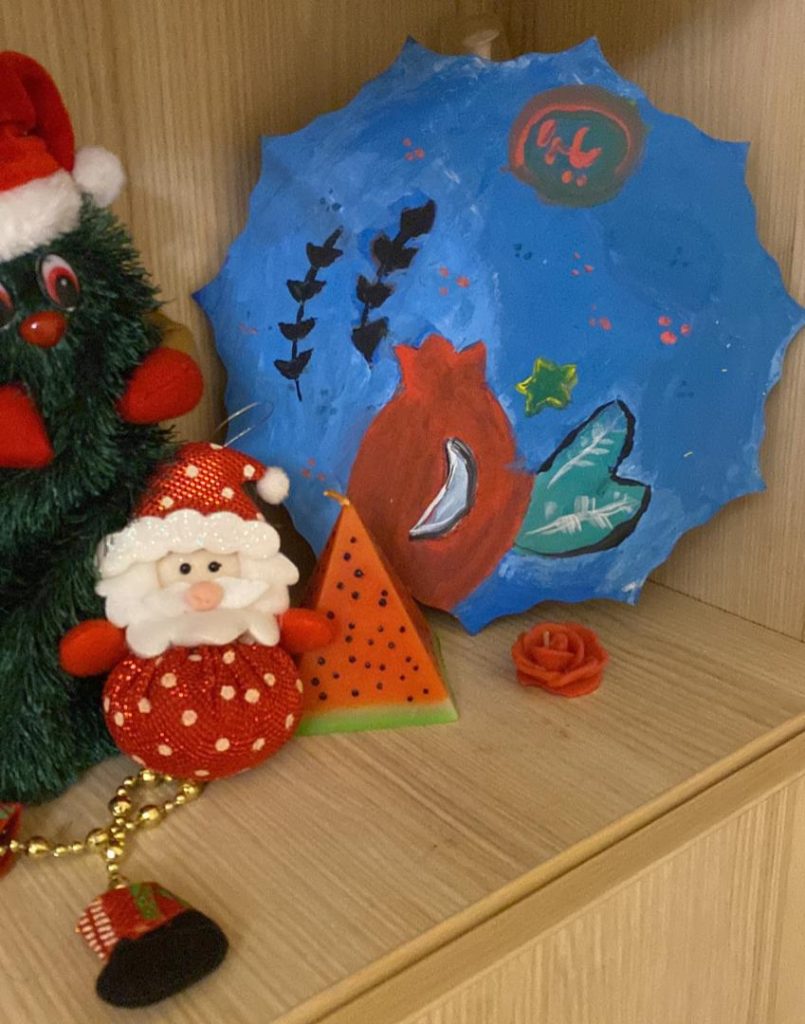 آثار هنری دانش‌آموزان به مناسبت یلدا