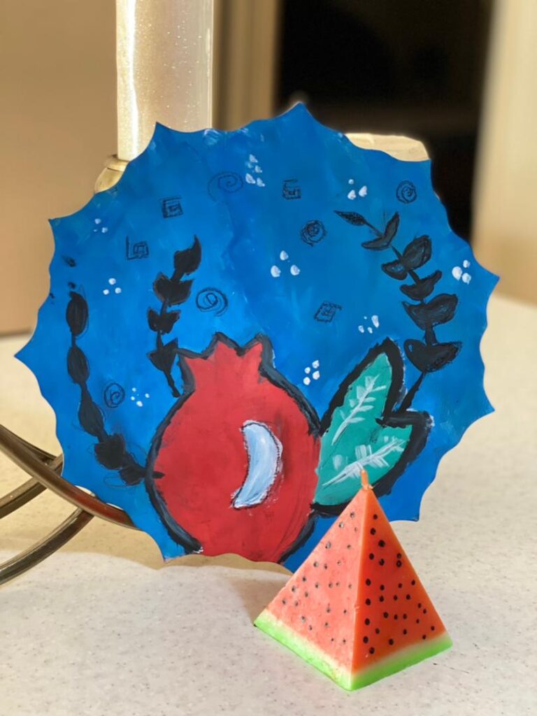 آثار هنری دانش‌آموزان به مناسبت یلدا