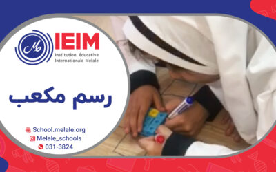 رسم مکعب روی طلق –  دبستان دخترانه ملل