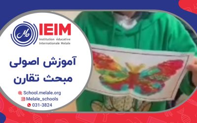 آموزش اصولی مبحث تقارن از کتاب ریاضی، دبستان پسرانه ملل