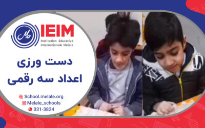 دست ورزی اعداد سه رقمی با کمک چینه و شانه‌ی تخم مرغ – دبستان پسرانه ملل